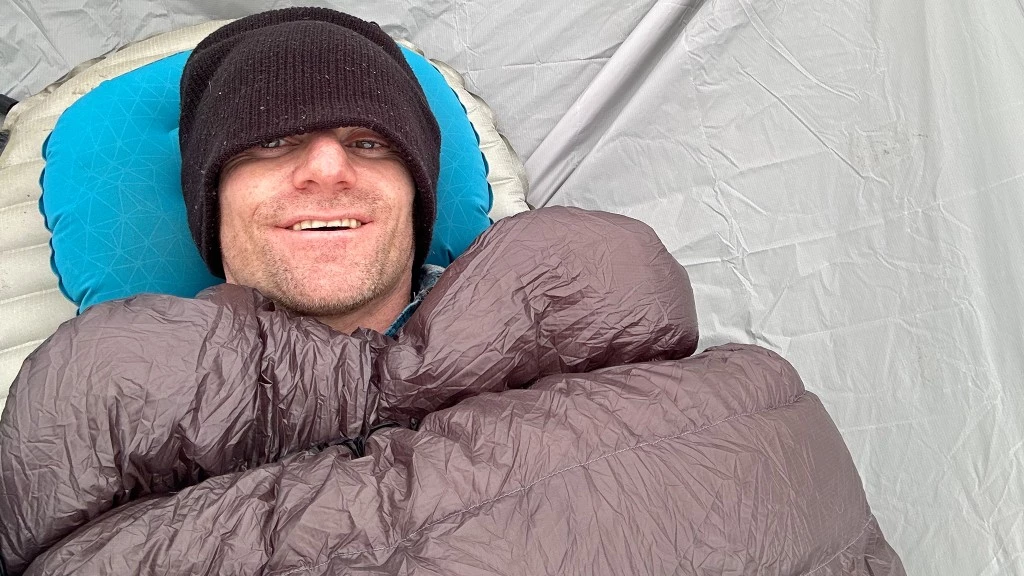 ultralight sleeping bag - the unique draft yoke of the western mountaineering astralite was...