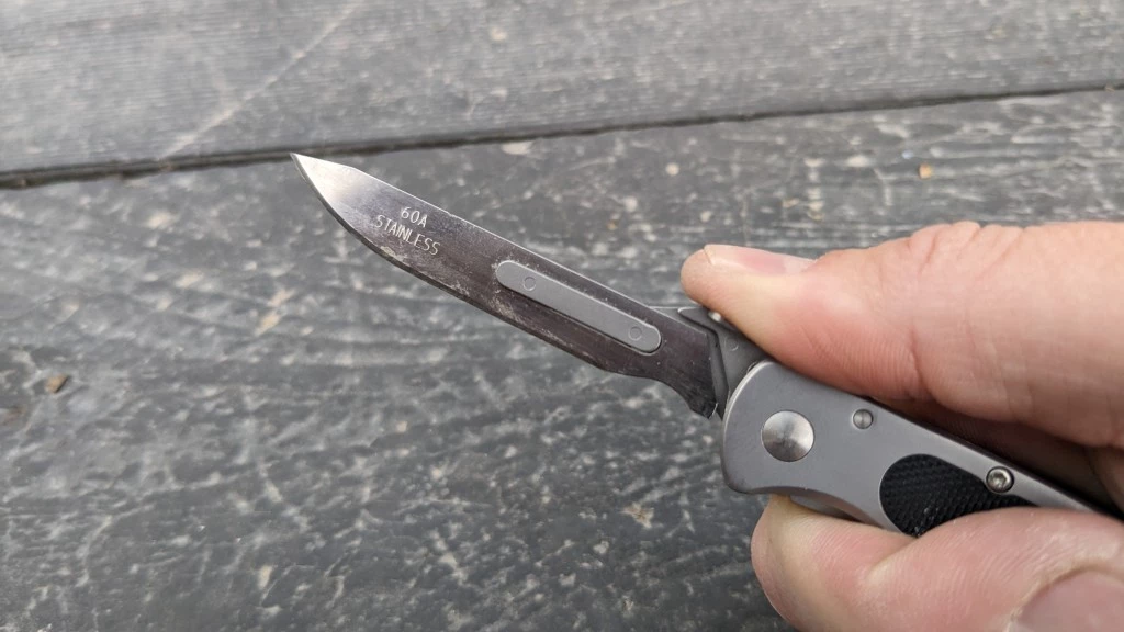 pocket knife - although it is still just a straight blade once its installed, you...