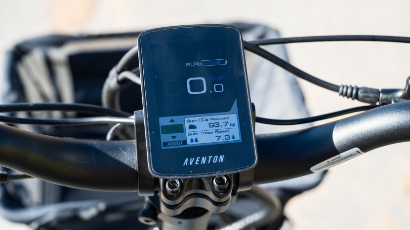 aventon abound - we really like the large, easy-to-read screen, except for those...