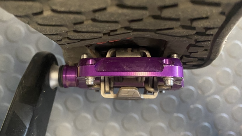 bike pedals - here you can see the recessed cleat box in the shoe&#039;s sole. the...