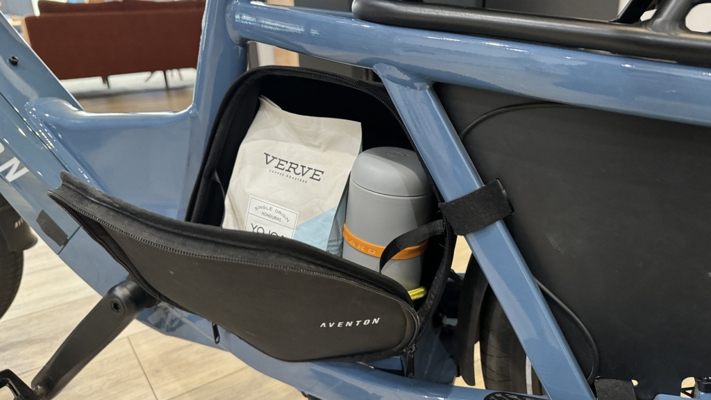 aventon abound - a built in storage box is a useful feature and nice use of extra...