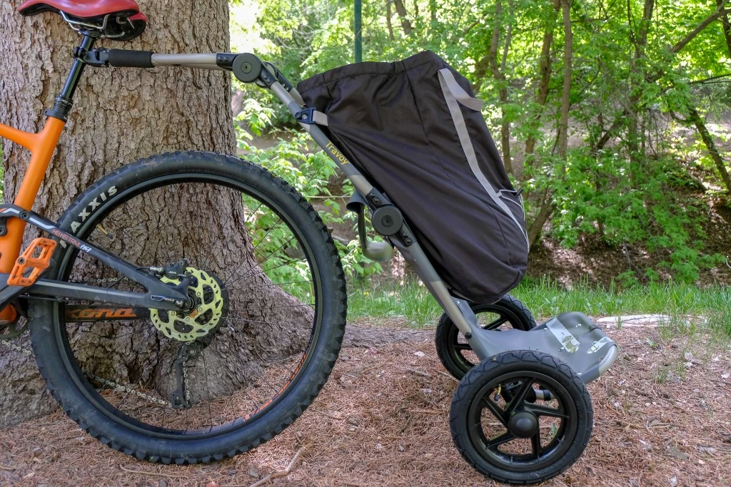 bike cargo trailer - the burley travoy tote bag added to the trailer. this trailer is a...