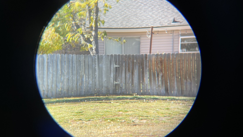 the adorrgon in our field of view tests.