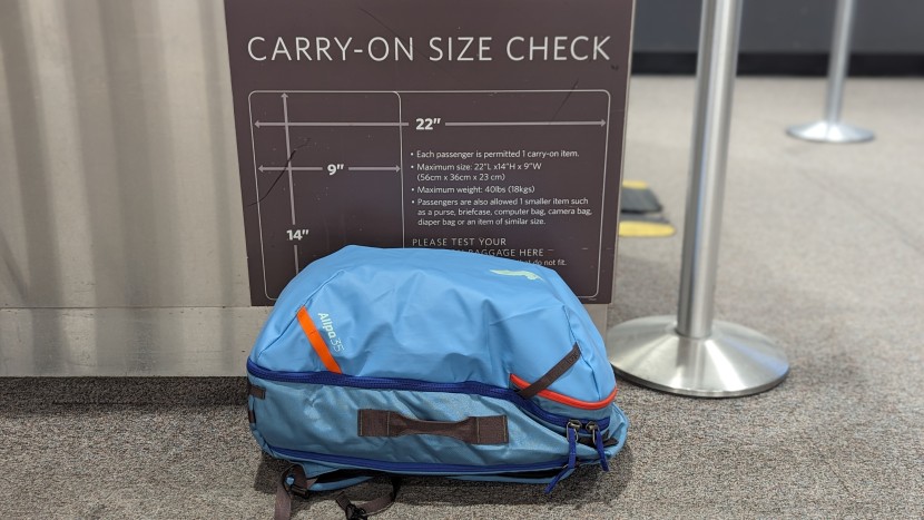 cotopaxi allpa 35l - it probably won&#039;t fit under the seat in front of you, but the allpa...