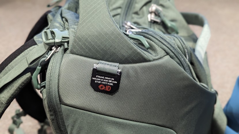 a tsid tag on the sojourn porter gives peace of mind during your...