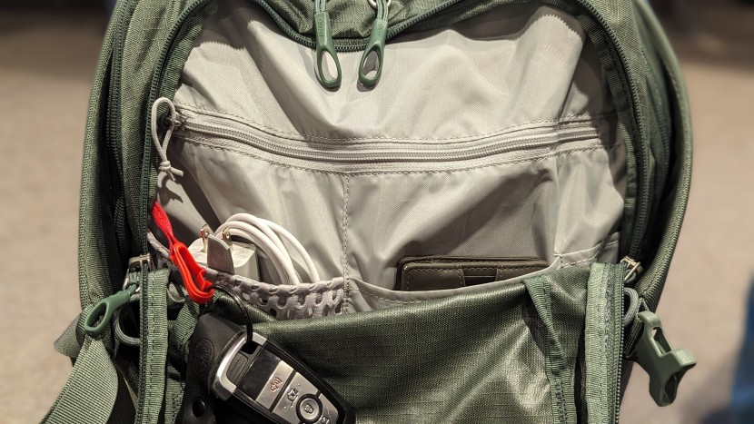travel backpack - quick access pockets can make or break your ability to find your id...