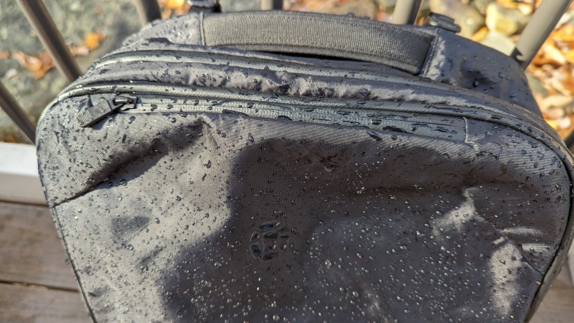 the tortuga's waterproof zippers kept our contents dry even under a...