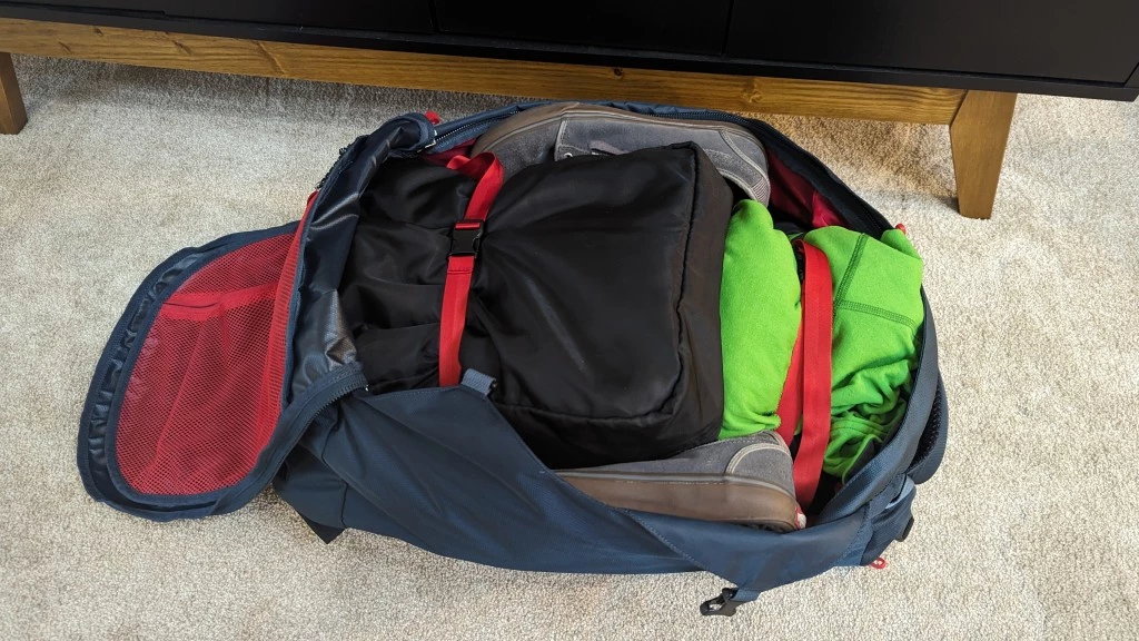 osprey farpoint 40 travel backpack review - the main compartment of the farpoint is a dumping ground for gear;...