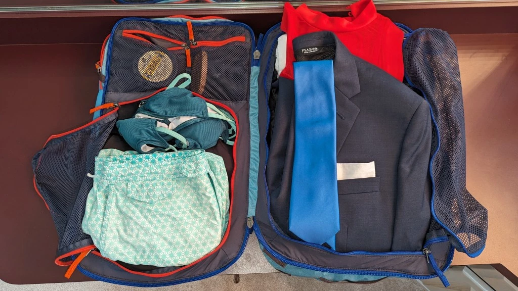 cotopaxi allpa 35l travel backpack review - are you headed to a beach destination wedding? the cotopaxi pockets...