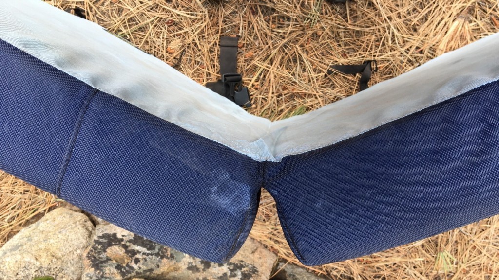 bouldering crash pad - a hybrid-hinge helps prevent dead spots by incorporating a...