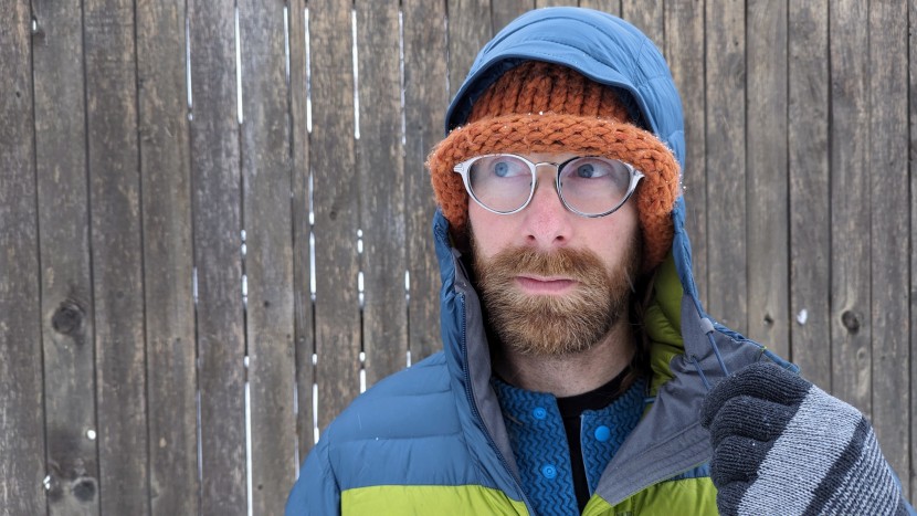 rab microlight alpine - the knit zipper garage protects your chin from chafing while wearing...