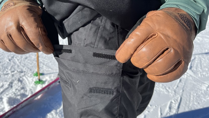 the thigh cargo pockets close with a hook-and-loop flap, not ideal...