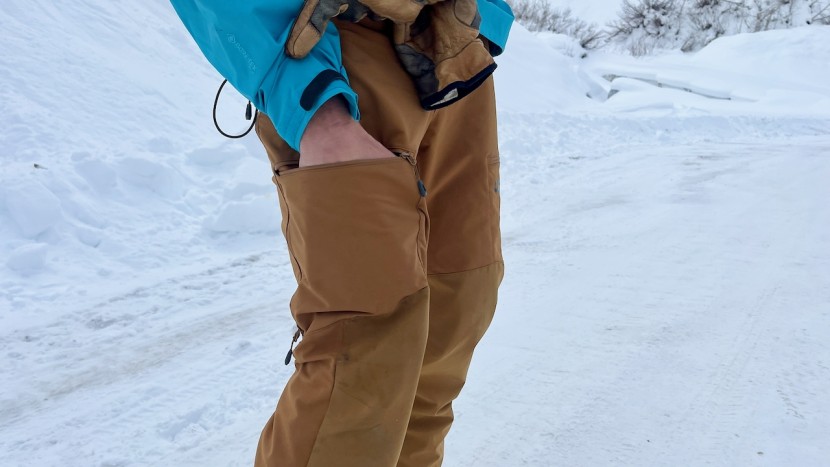 the trailbreaker's thigh pockets are well-placed and useful for a...