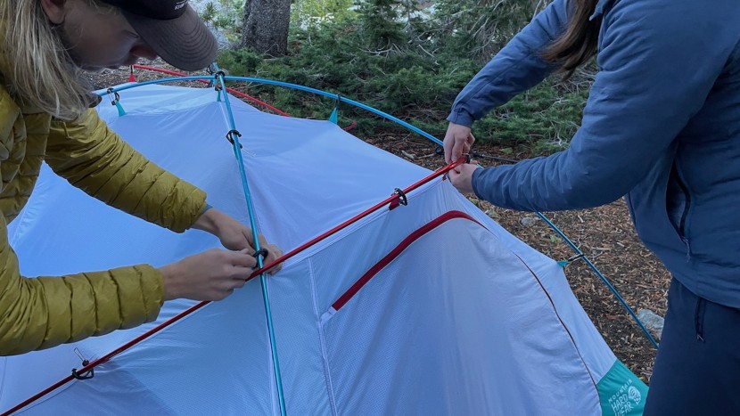 4 season tent - the 4-pole design of the trango is tried and true.