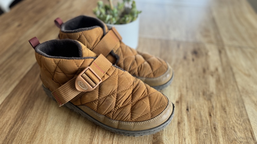 the ramble puff is a great slipper for hanging out by the fire or...