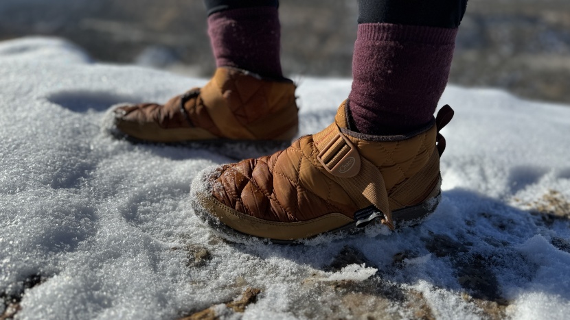 the ramble puff is a great slipper for hanging out by the fire or...