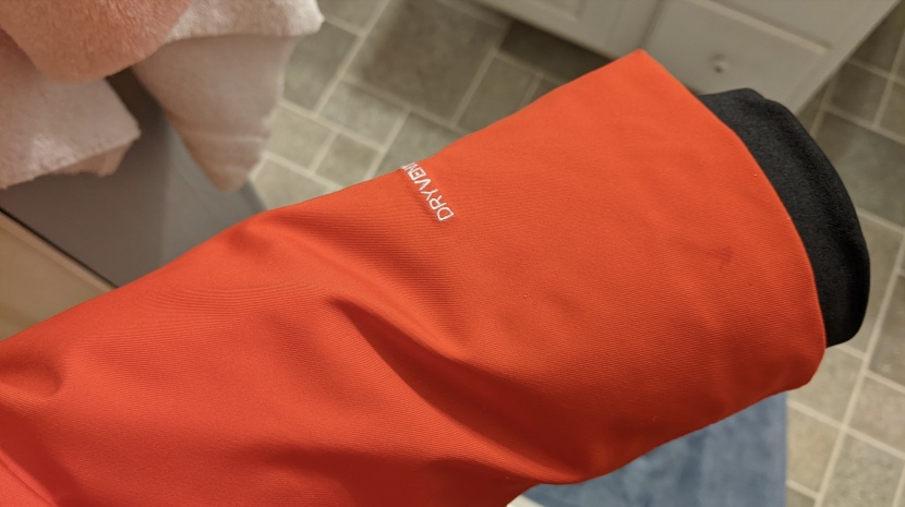 the north face arctic parka - we were blown away by the waterproof fabric in our 2-minute shower...