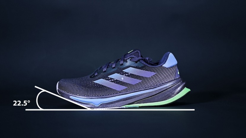 adidas supernova rise for women - with a 22.5-degree rocker angle, the supernova rise isn't shaped...