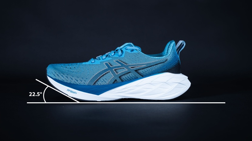 running shoes - the rocker angle of a running shoe can affect the amount of forward...