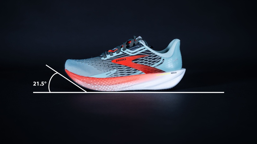 brooks hyperion max for women - the curvature of the hyperion is primed to help this shoe propel you...