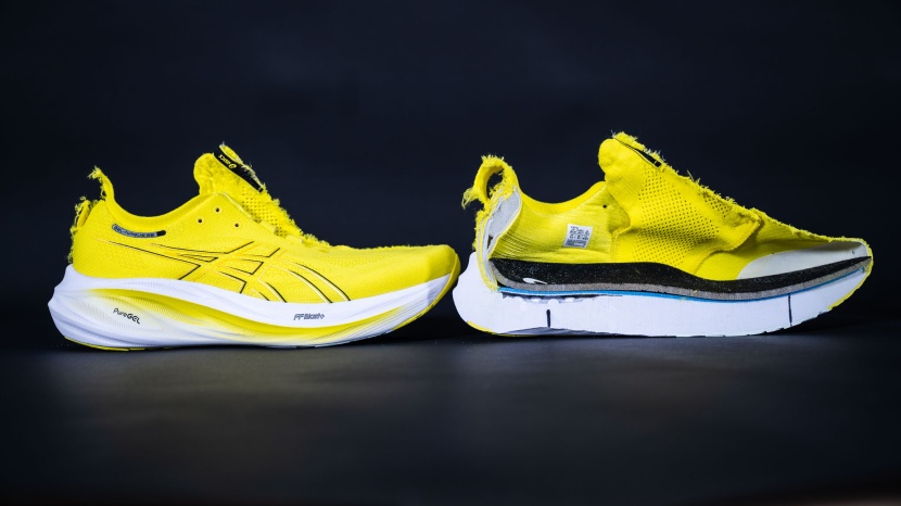 asics gel-nimbus 26 - the nimbus has a huge, uniformly comfortable stack height.