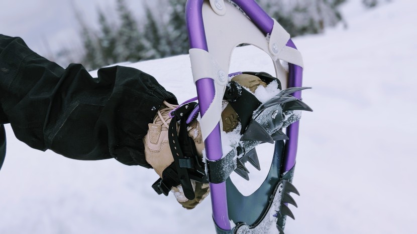 tubbs mountaineer for women - plastic mounts between the crampon spikes on the mountaineer prevent...