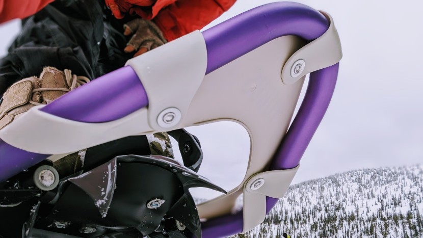 tubbs mountaineer for women - we like putting weight on our forefoot during descents to engage the...