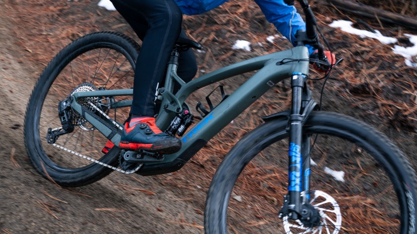 tires, shocks, and frame geometry all factor into the downhill...