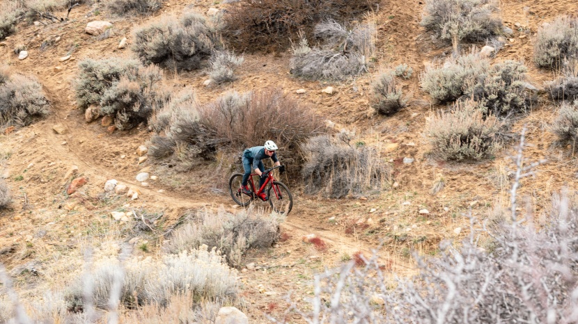gravel bike - in the hoods or the drops, the head tube angle on the stigmata gives...