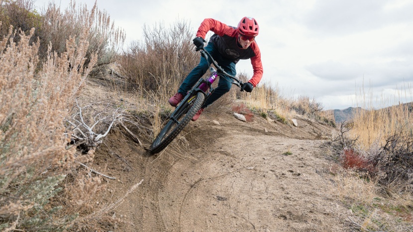 santa cruz heckler sl r - more mass and less playfulness, not necessarily a bad thing but it...