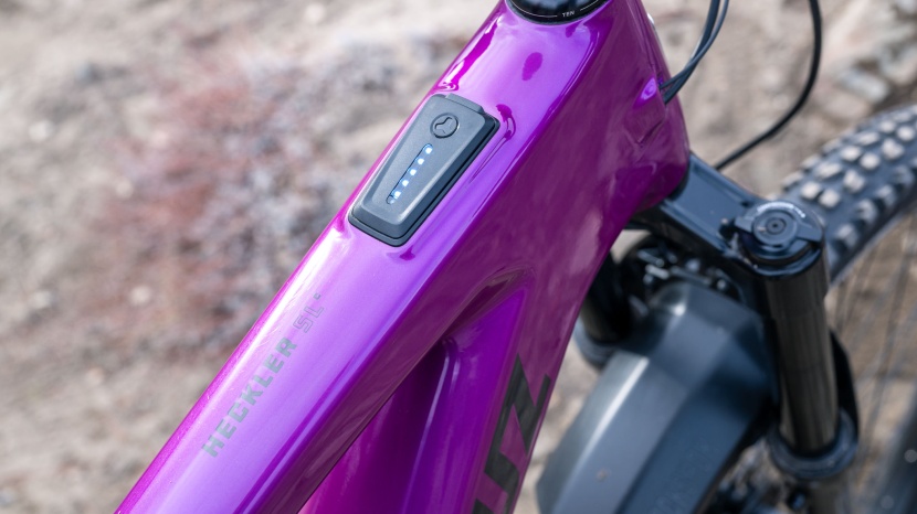 santa cruz heckler sl r - fazua&#039;s led hub has no buttons but if you lift it upward you&#039;ll find...