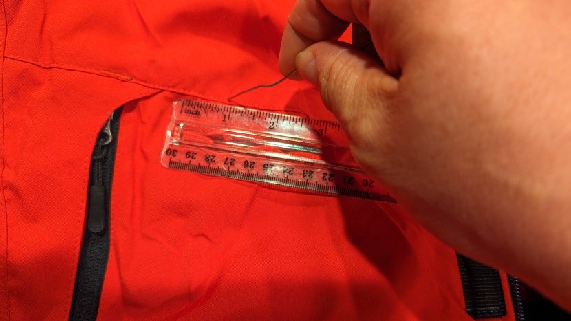 wantdo waterproof snow jacket - the tedious task of counting stitches per inch.