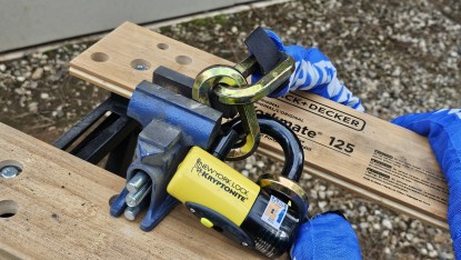 Product photo of Kryptonite New York Fahgettaboudit Chain and Disc Lock