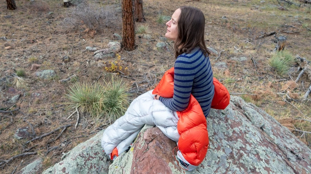 ultralight sleeping bag - the fussell is great for sunset watching and cozying up around the...