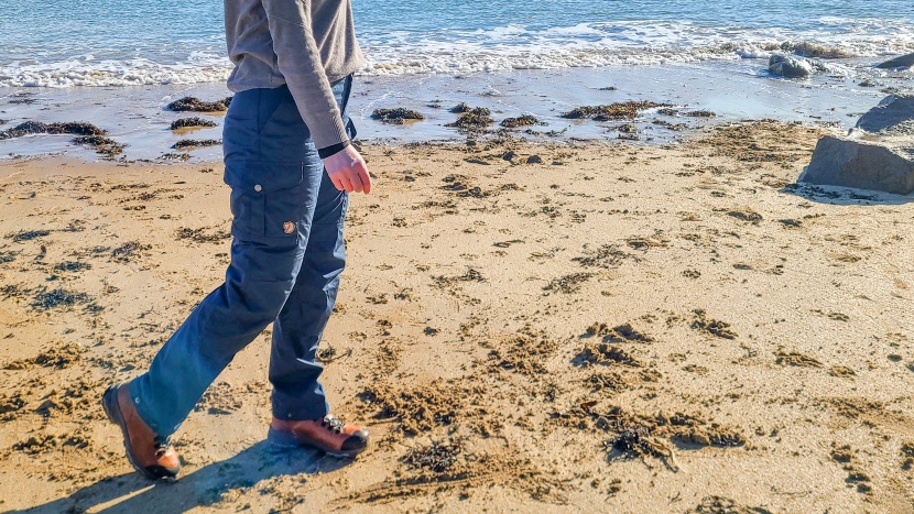 fjallraven vidda pro trousers for women - the fabric blocked wind well during our sea-side weather resistance...