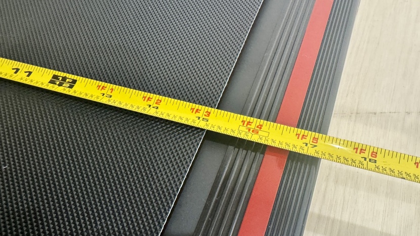 the belt width is wide enough for casual walking, but just barely.