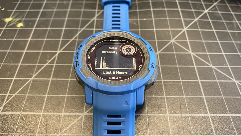 gps watch - the instinct 2 solar has a widget that shows you how much sunlight...
