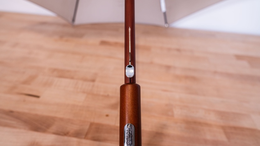 totes auto open wooden - the button isn&#039;t hidden within the handle like many of the compact...