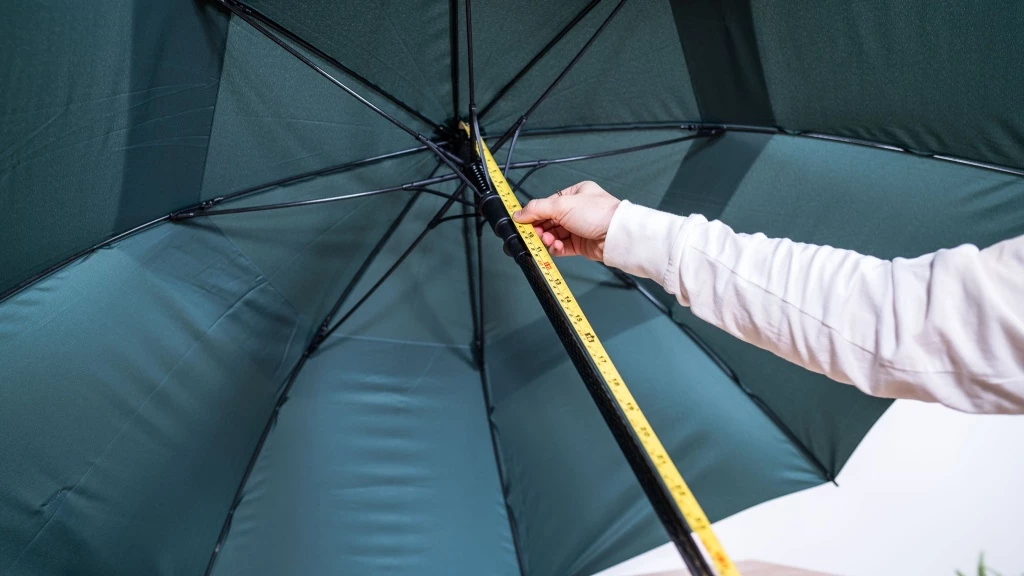 umbrella - measuring the specs of each umbrella is important for us to better...
