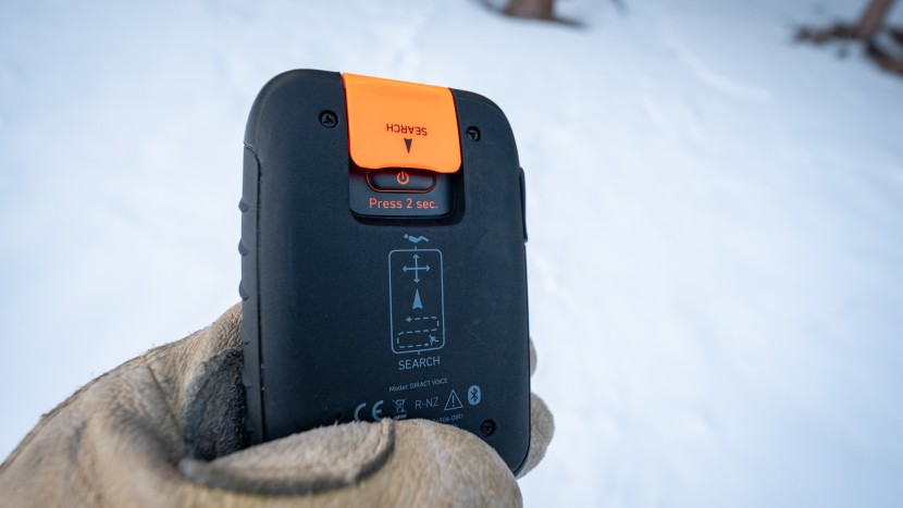 ortovox utilized a unique power button and search switch in the...