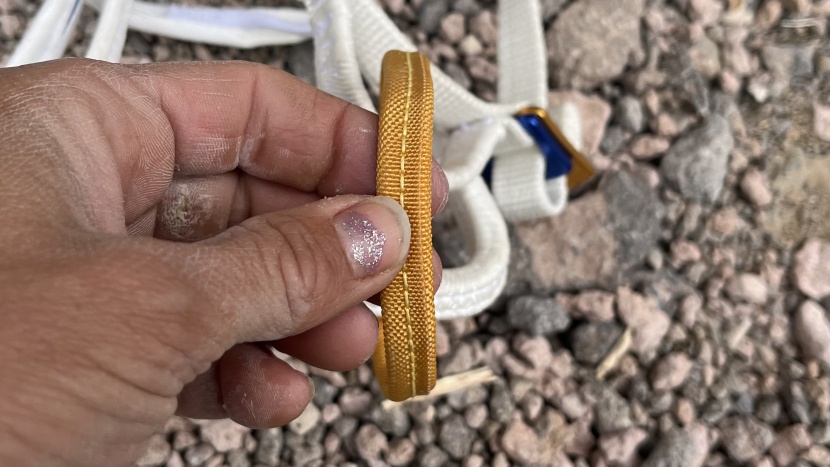 the magic ring belay loop on the addax might be smaller than most...