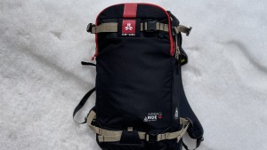 The smaller Ride 18 L pack is great for lift-accessed backcountry...
