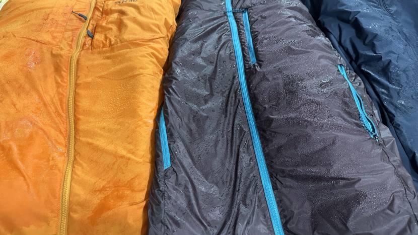 insulated jacket - synthetic insulation often dries faster than down.