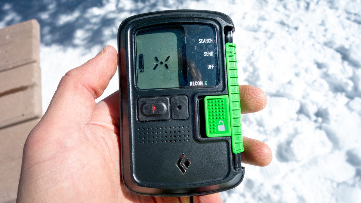 Black Diamond Recon X Review (The Recon X has a clean, straightforward interface. Notice that it only has one button (the red flag), whereas the...)
