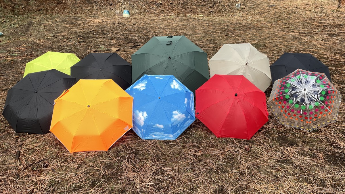Best Umbrella Review (A samping from our test group of umbrellas.)