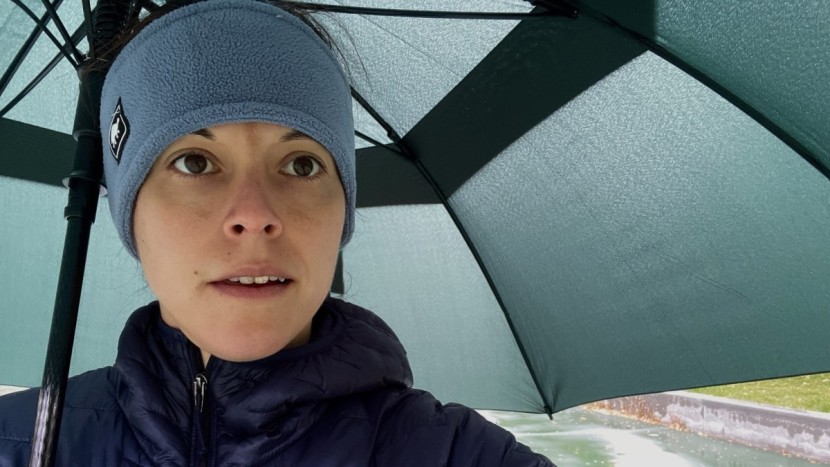 g4free golf umbrella - we were surprised to find the g4free canopy is somewhat see-through...