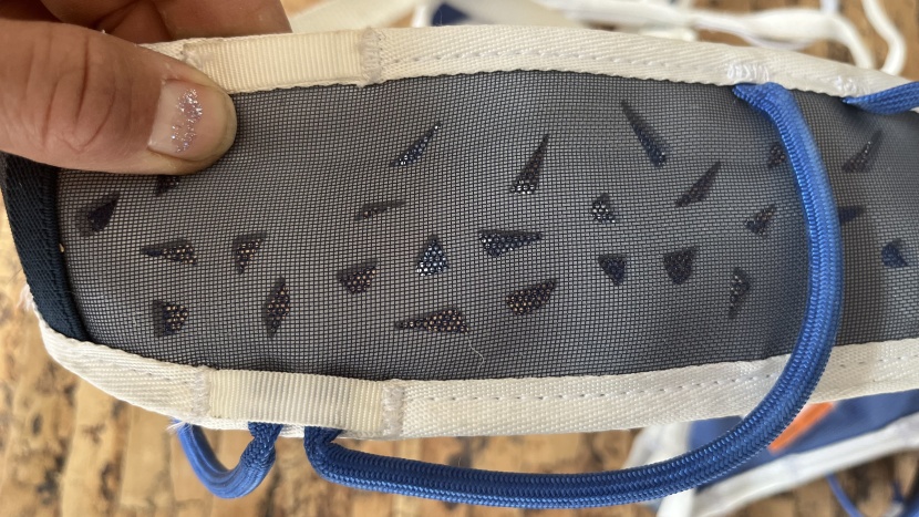 blue ice addax - the waist belt on the addax is slightly padded, and made with...