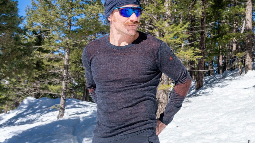 merino offers extraordinary warmth and odor control, and tops woven...