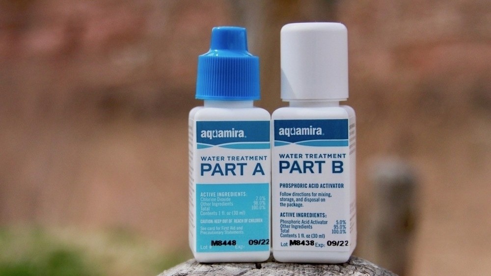 aquamira water treatment drops backpacking water filter review