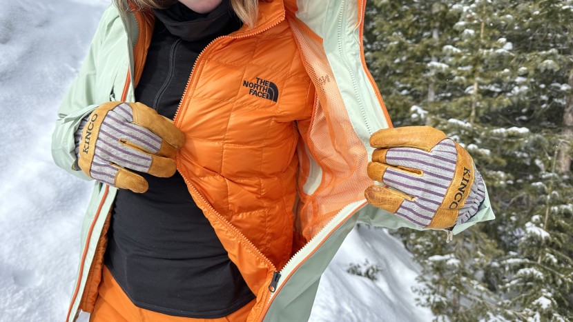 the north face thermoball eco snow triclimate 3-in-1 for women - the synthetically insulated, removable inner layer of the...